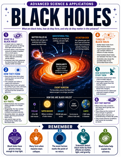 Black Holes I Educational Infographic