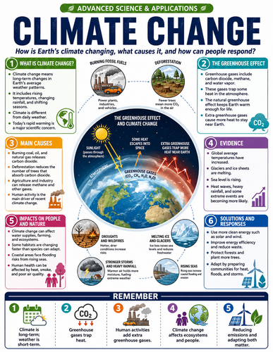 Climate Change I Educational Infographic
