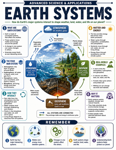 Earth Systems I Educational Infographic