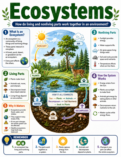 Ecosystems I Educational Infographic
