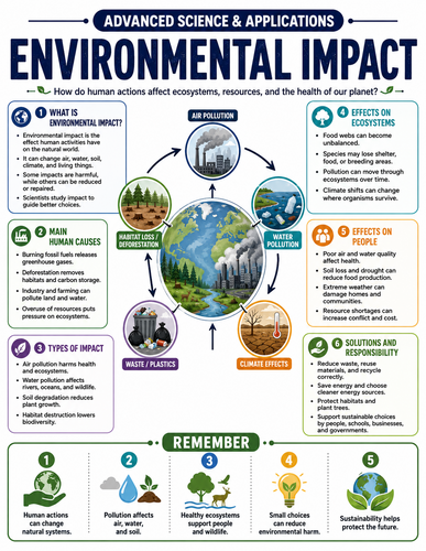 Environmental Impact I Educational Infographic