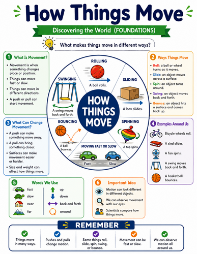 How Things Move I Educational Infographic