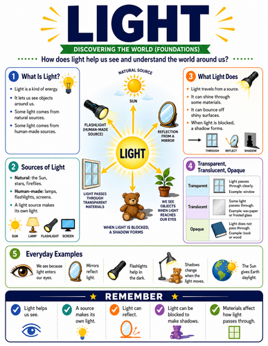 Light I Educational Infographic