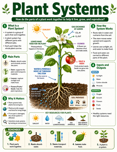 Plant Systems I Educational Infographic