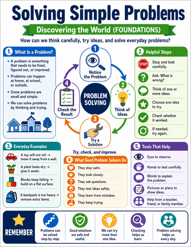 Solving Simple Problems I Educational Infographic