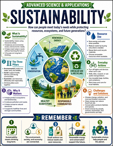 Sustainability I Educational Infographic