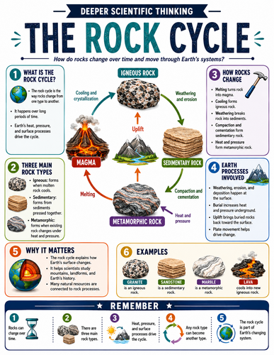 The Rock Cycle I Educational Infographic