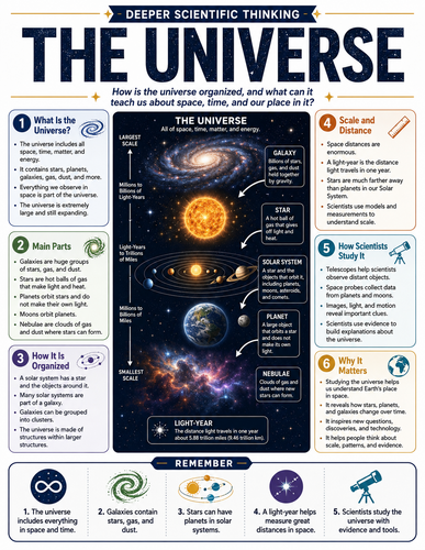 The Universe I Educational Infographic