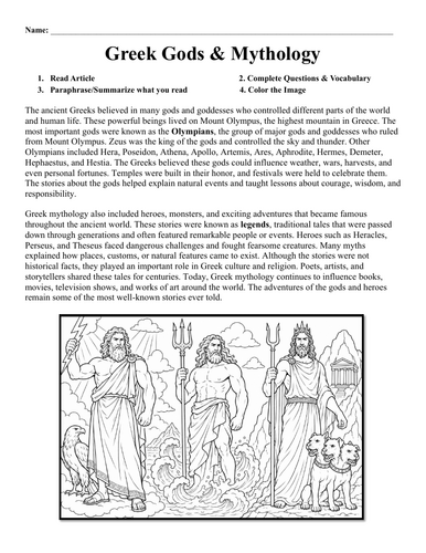 Greek Gods & Mythology