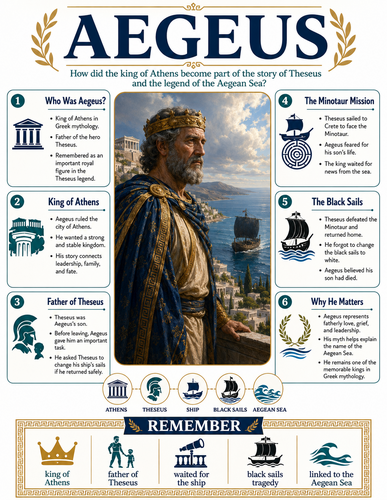 Aegeus I Greek Mythology I Infographic