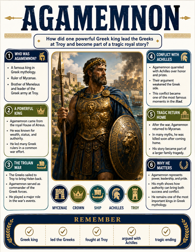 Agamemnon I Greek Mythology I Infographic