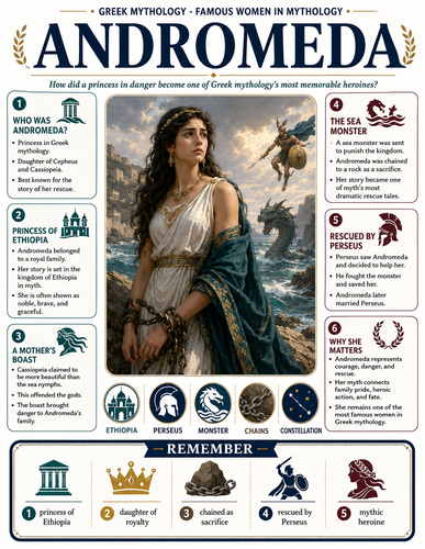 Andromeda I Greek Mythology I Infographic