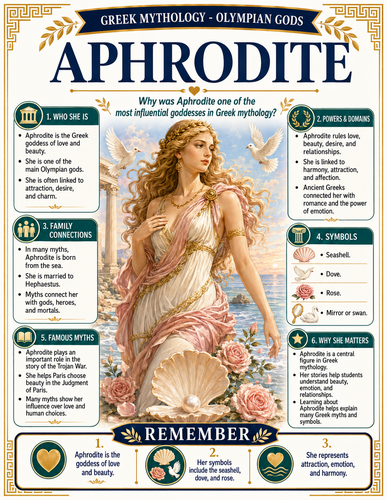 Aphrodite I Greek Mythology I Infographic