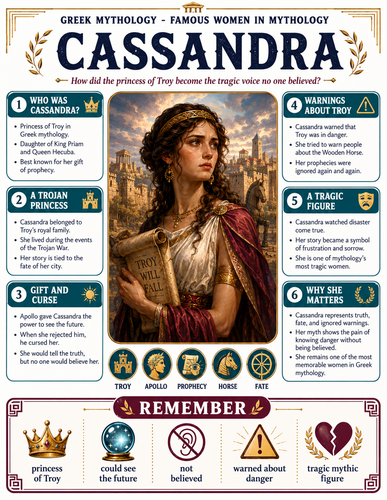 Cassandra I Greek Mythology I Infographic