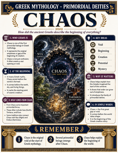Chaos I Greek Mythology I Infographic