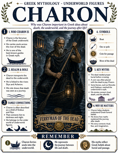 Charon I Greek Mythology I Infographic