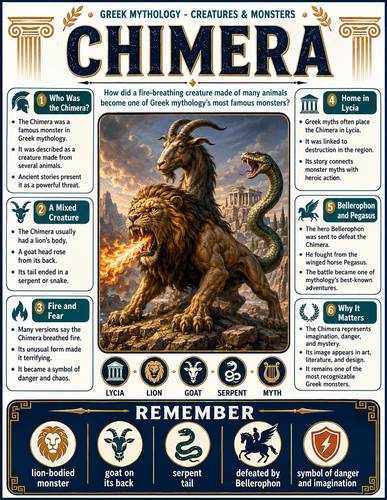 Chimera I Greek Mythology I Infographic