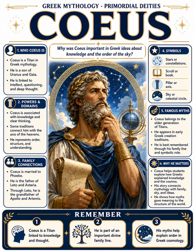 Coeus I Greek Mythology I Infographic