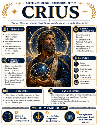 Crius I Greek Mythology I Infographic
