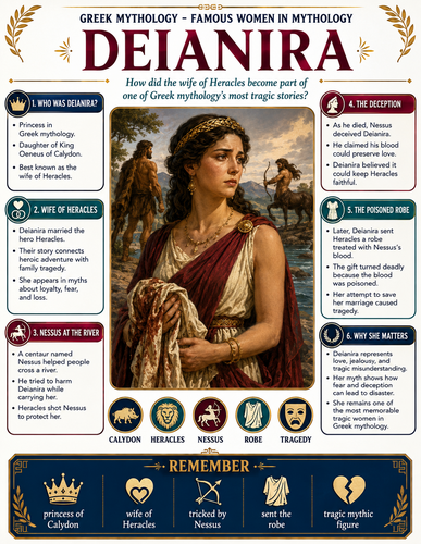 Deianira I Greek Mythology I Infographic