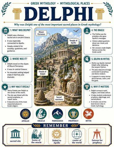 Delphi I Greek Mythology I Infographic