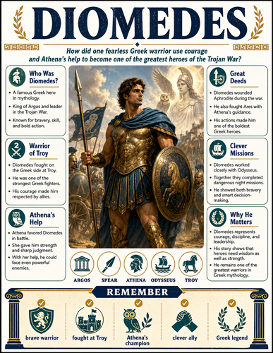 Diomedes I Greek Mythology I Infographic