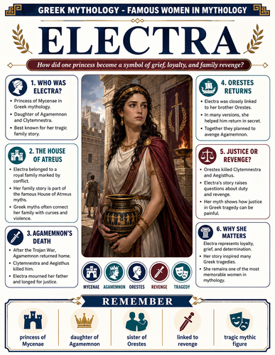Electra I Greek Mythology I Infographic