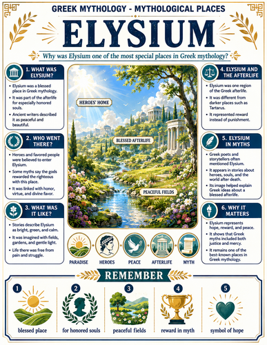 Elysium I Greek Mythology I Infographic