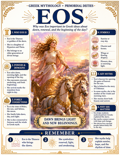 Eos I Greek Mythology I Infographic