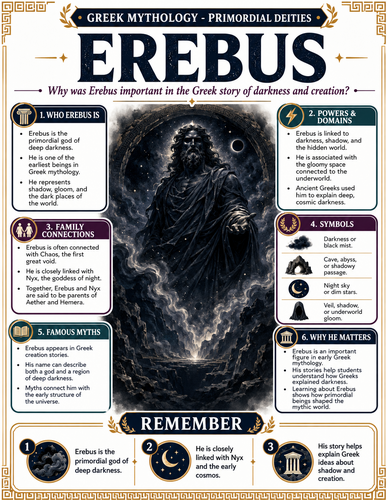 Erebus I Greek Mythology I Infographic