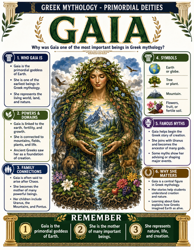 Gaia I Greek Mythology I Infographic