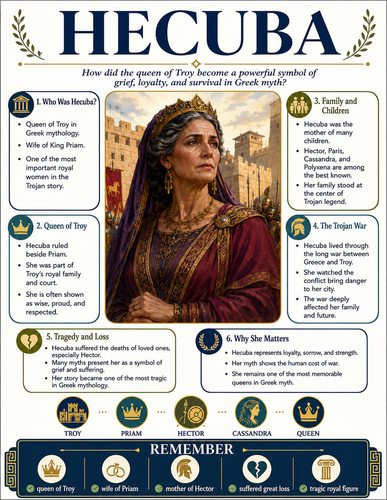 Hecuba I Greek Mythology I Infographic