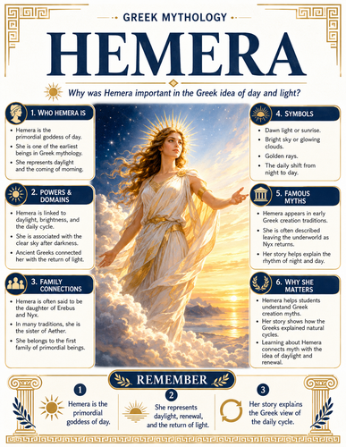 Hemera I Greek Mythology I Infographic