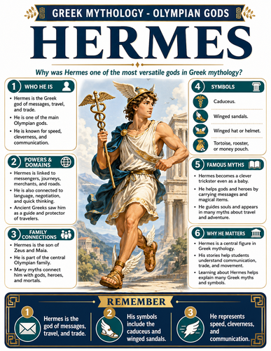 Hermes I Greek Mythology I Infographic
