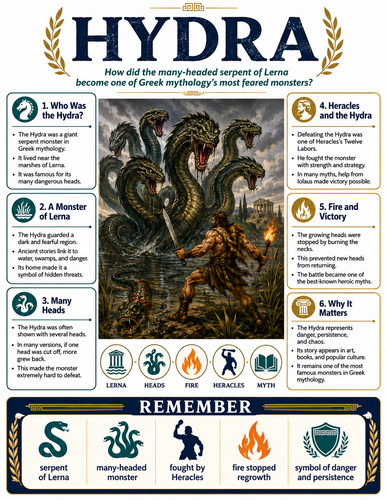 Hydra I Greek Mythology I Infographic