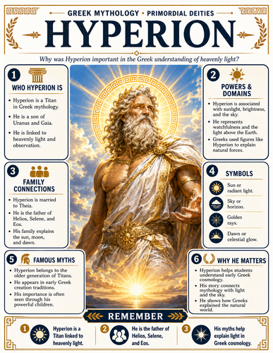 Hyperion I Greek Mythology I Infographic