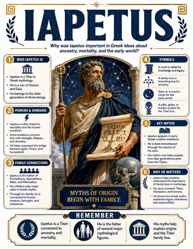 Iapetus I Greek Mythology I Infographic