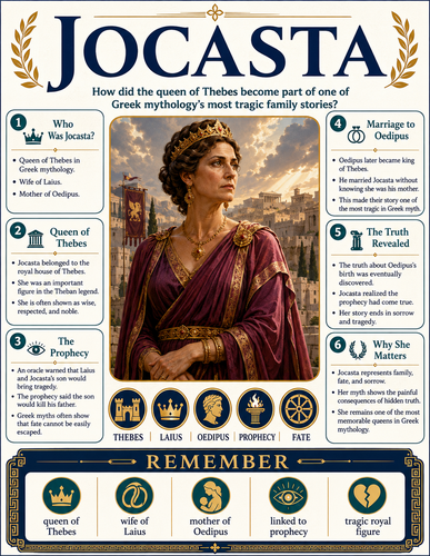 Jocasta I Greek Mythology I Infographic