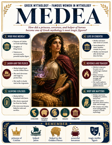 Medea I Greek Mythology I Infographic