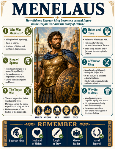 Menelaus I Greek Mythology I Infographic