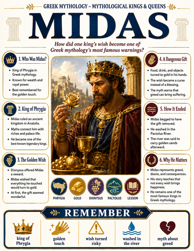Midas I Greek Mythology I Infographic