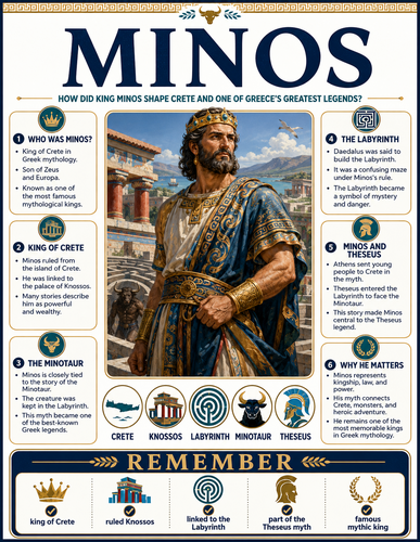 Minos I Greek Mythology I Infographic