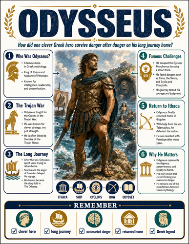 Odysseus I Greek Mythology I Infographic