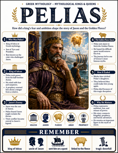 Pelias I Greek Mythology I Infographic