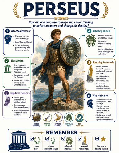 Perseus I Greek Mythology I Infographic
