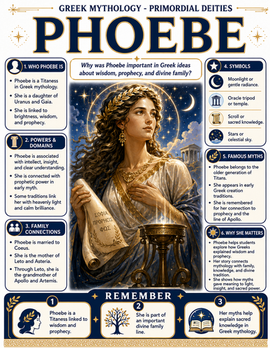 Phoebe I Greek Mythology I Infographic