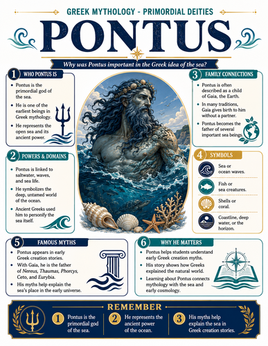 Pontus I Greek Mythology I Infographic