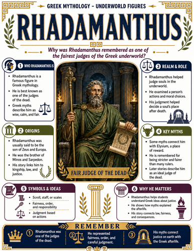 Rhadamanthus I Greek Mythology I Infographic