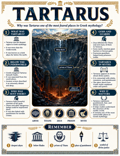 Tartarus I Greek Mythology I Infographic