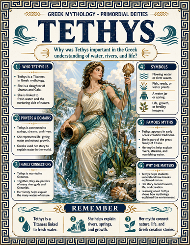 Tethys I Greek Mythology I Infographic